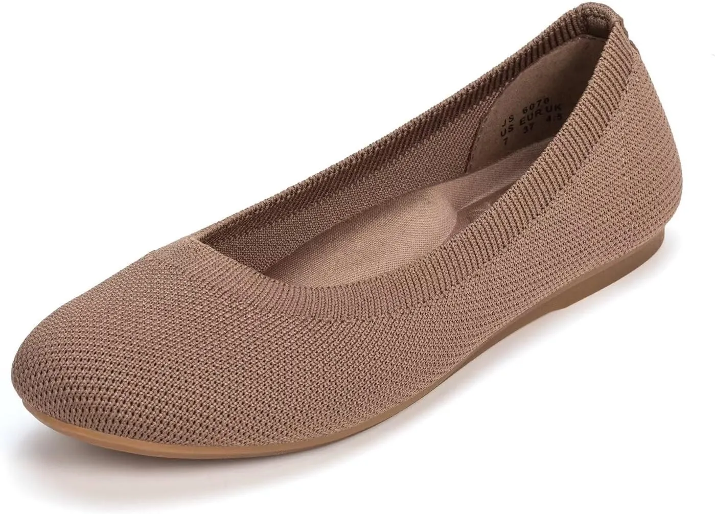 Frank Mully Women's Mary Jane Flats Comfortable Dressy Ballet Flats Casual Round Toe Slip On Washable Knitted Fabric Office Work Woman Shoes