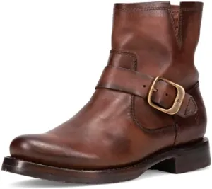 Frye Veronica Booties for Women Made from Full Grain Brush-Off Leather with Antique Metal Hardware and Waterproof, Hand-Stitched Goodyear Welt Construction