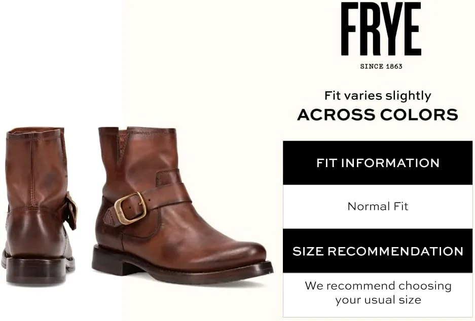 Frye Veronica Booties for Women Made from Full Grain Brush-Off Leather with Antique Metal Hardware and Waterproof, Hand-Stitched Goodyear Welt Construction