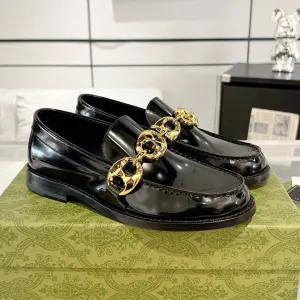 GG Marina Loafer Black Patent Calfskin