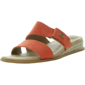 Giani Bernini Womens Bryerr Faux Leather Espadrilles Orange 7 Medium (B,M)