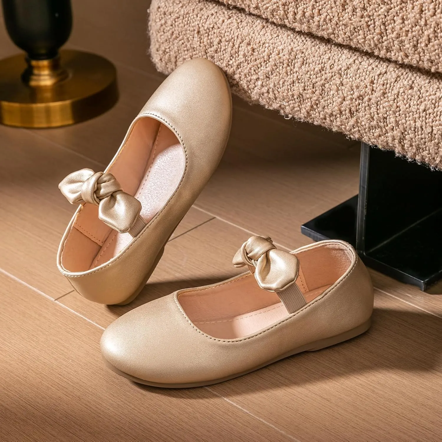 Girls Ballet Flats Dress Shoes Mary Jane Wedding Party Shoes Flower Bridesmaids Princess Shoes Flats