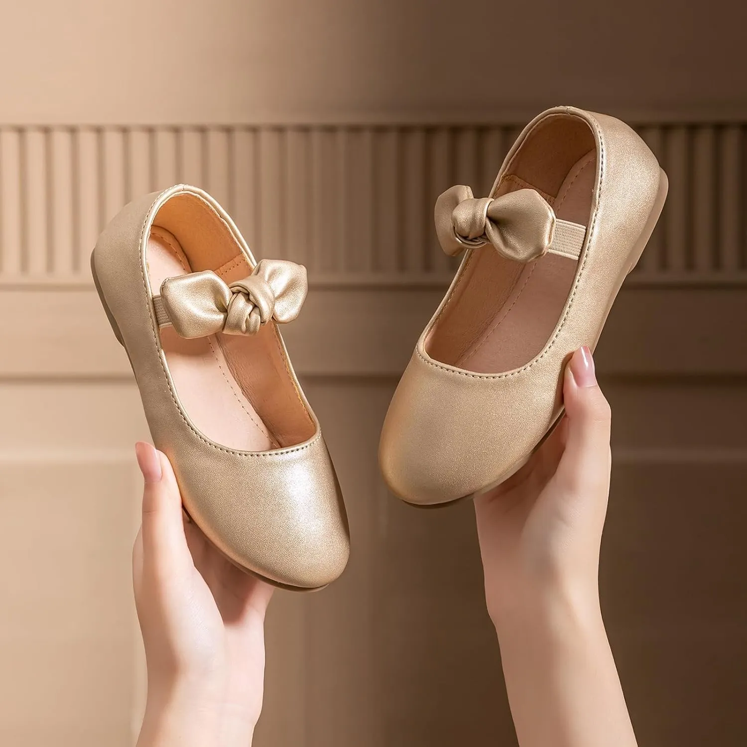 Girls Ballet Flats Dress Shoes Mary Jane Wedding Party Shoes Flower Bridesmaids Princess Shoes Flats