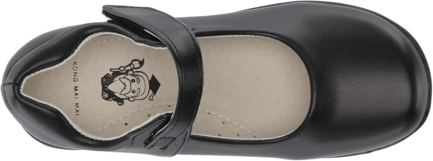 Girl's Mary Jane School Uniform Shoes Strap Dress Uniform Flats Black (Toddler/Little Girl/Big Girl)