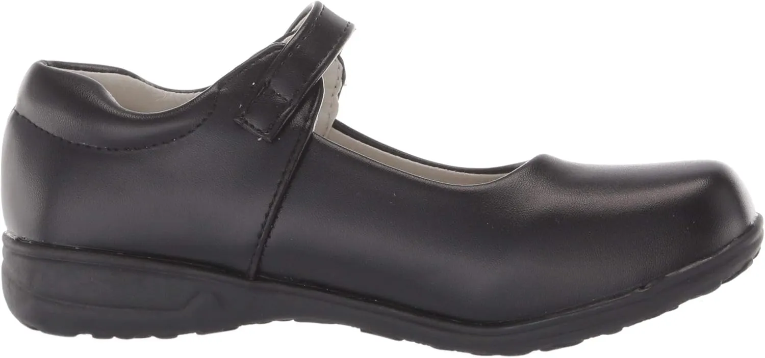 Girl's Mary Jane School Uniform Shoes Strap Dress Uniform Flats Black (Toddler/Little Girl/Big Girl)