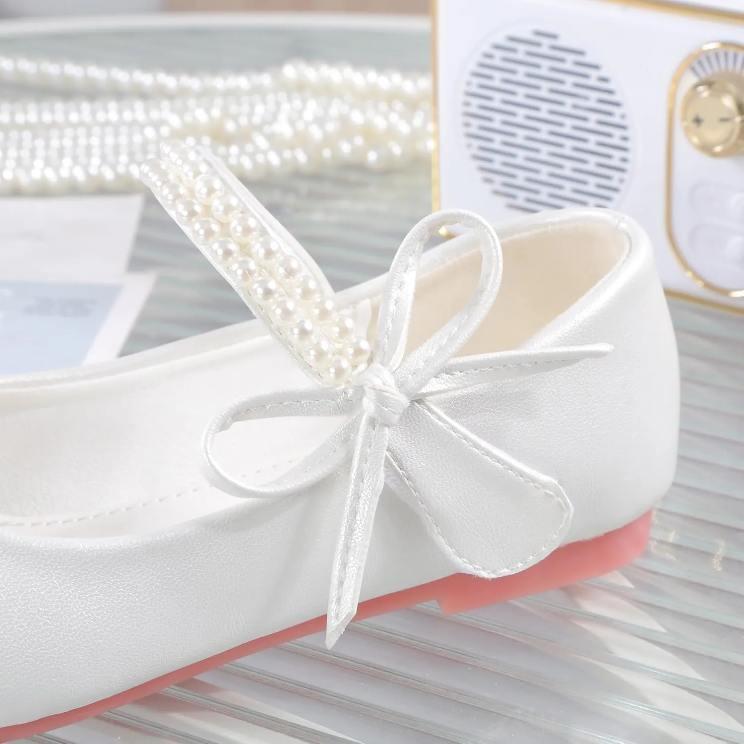 High Heels for Kids Princess Shoes Flats Wedding Party for Girls Toddler Little Kid