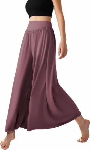 High Waisted Palazzo Pants for Women Trendy 2024 Causal Wide Leg Flowy Yoga Pant Trousers Beach Vacation Outfits
