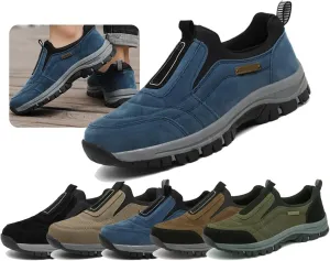 Hiking Shoes for Men Comfortable Waterproof Breathable Orthopedic Walking Hiking Shoes Walking Orthopedic Shoes,Breathable Slip-On Sneakers with Arch Perfect for Outdoor Activities All Year Round