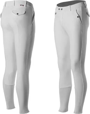 HORZE Grand Prix Men's Silicone Knee Patch Breeches | Classic Style Horse Riding Pants