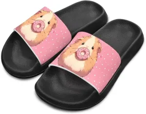 Jeiento Unisex Children Sandals Thick Sole Comfort Footed Casual Slide Open Toe Flat Sandals for Beach,Pool,Bathroom
