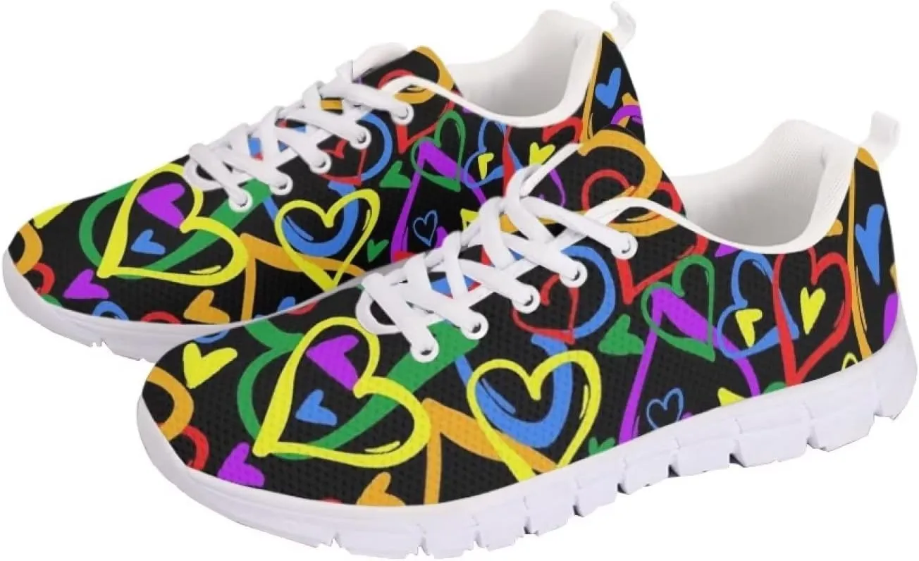 Jeiento Women Trainers Sports Running Shoes Causal Travel Walking Flat Shoe Lace-up Breathable for Lady Teenager Girls