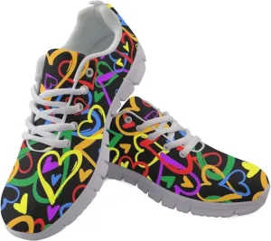 Jeiento Women Trainers Sports Running Shoes Causal Travel Walking Flat Shoe Lace-up Breathable for Lady Teenager Girls