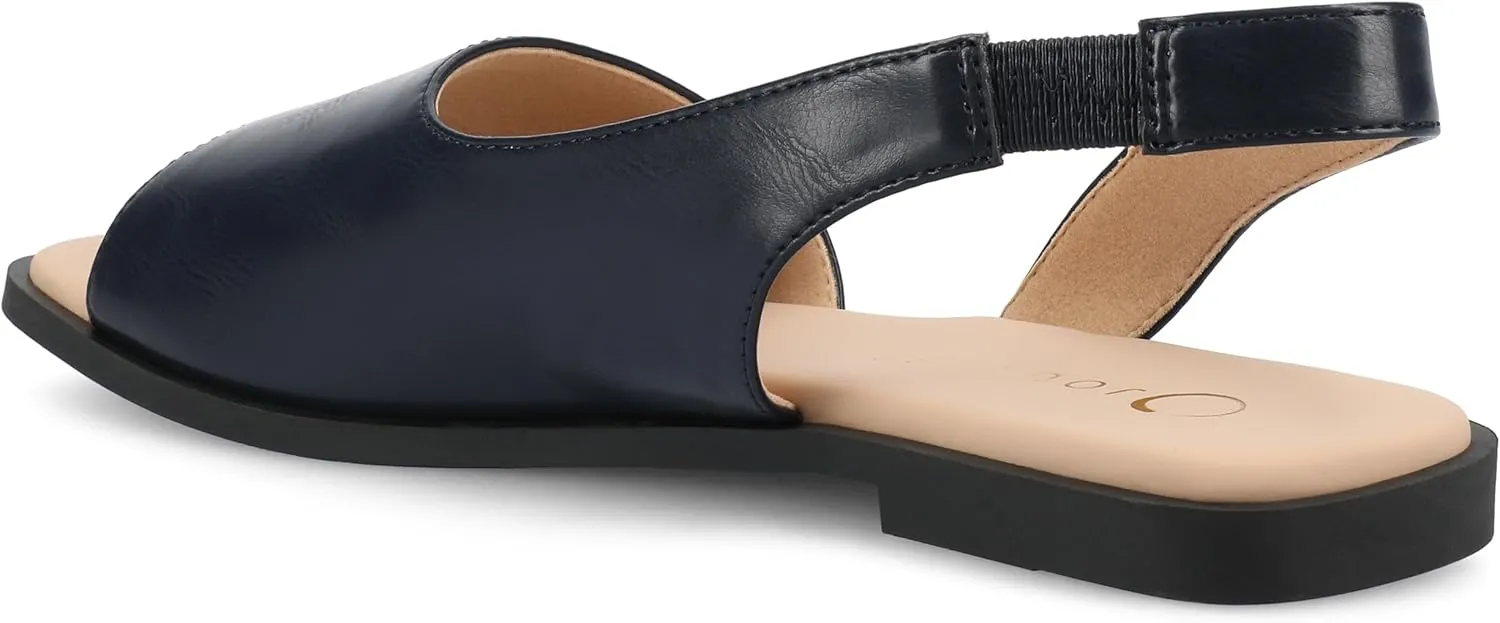 Journee Collection Women's Brinsley Slingback Flat Sandals