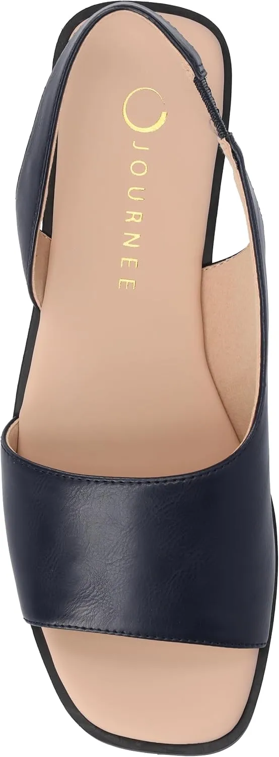 Journee Collection Women's Brinsley Slingback Flat Sandals