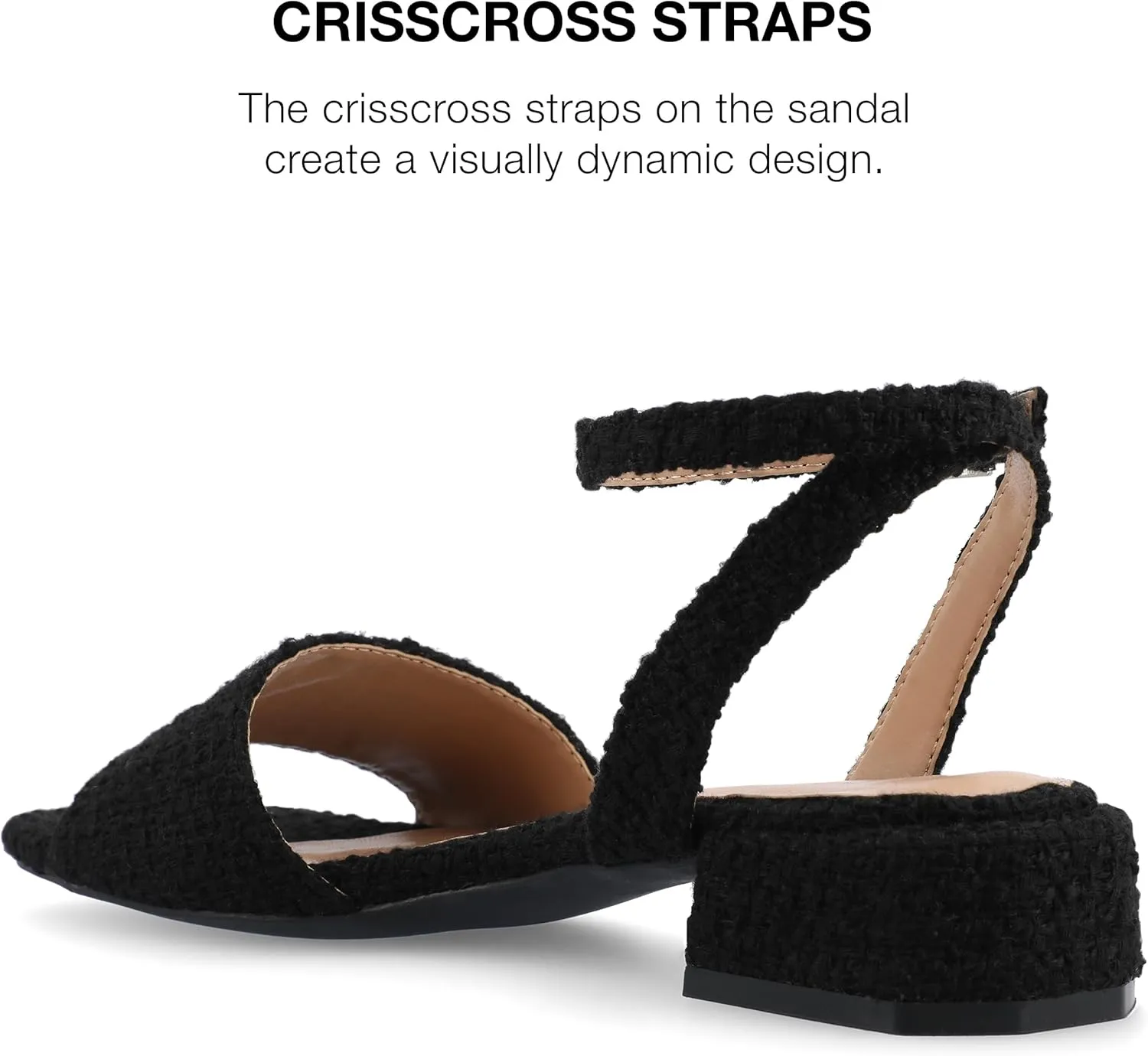 Journee Collection Womens Buckle Slingback Heels