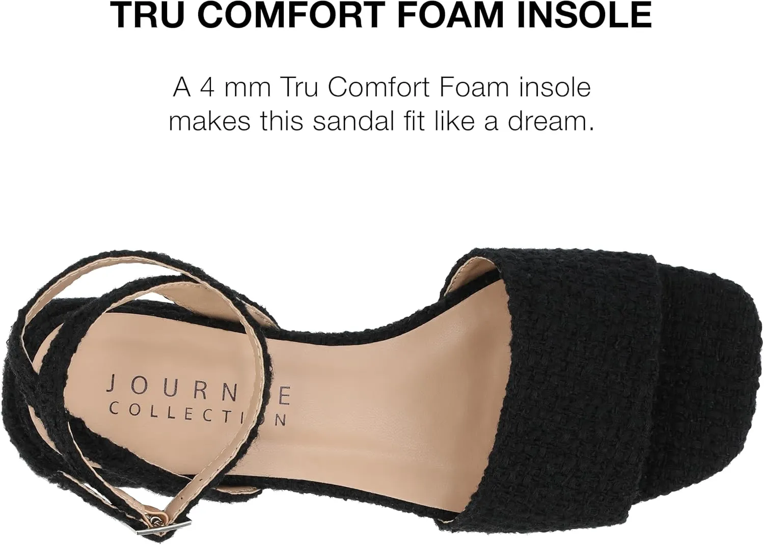 Journee Collection Womens Buckle Slingback Heels