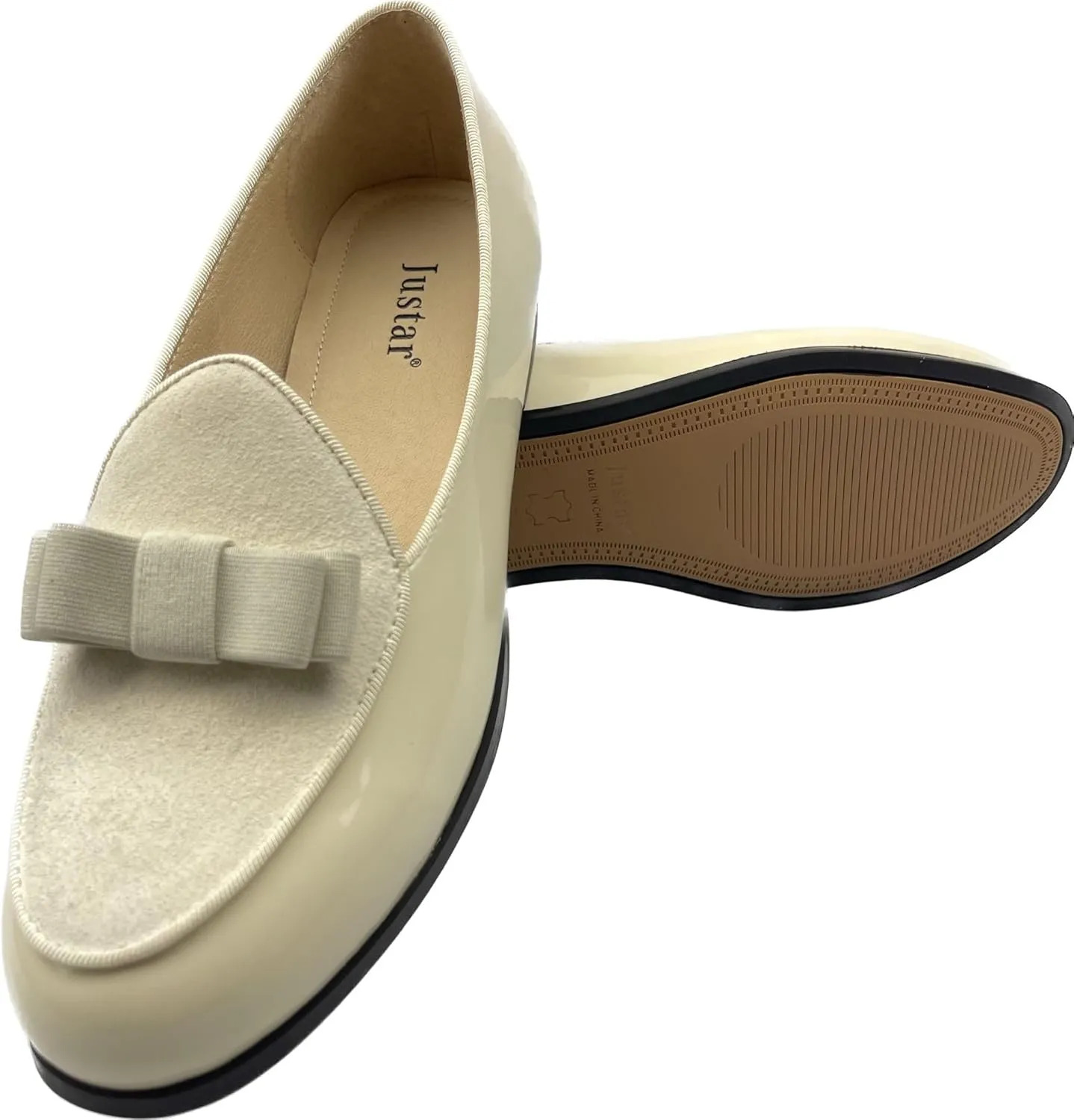 Justar Women's Genuine Leather Buckle Loafers Dress Shoes Casual Flats Low Heel Slip on Driving Penny Loafer for Women