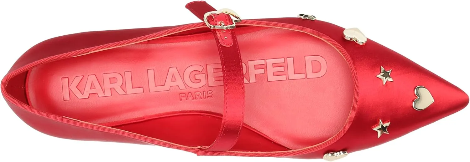 KARL LAGERFELD Women's Veyda Everyday Mary Jane Flat