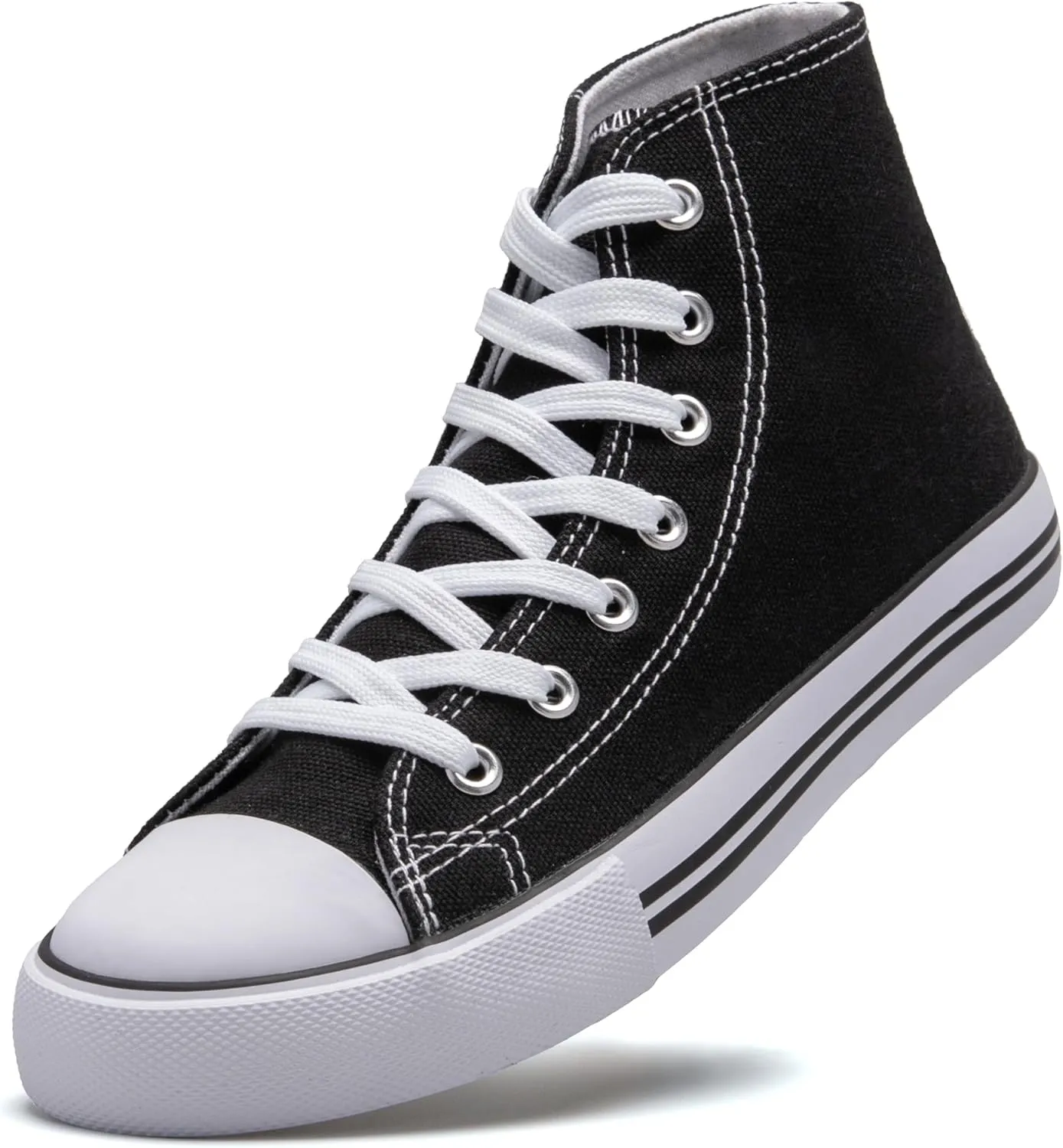 Kid's High Top Sneakers Classic High Tops Canvas Shoes for Girls and Boys, Lace up Tennis Shoes Fashion Canvas Sneakers Casual Shoes for Walking