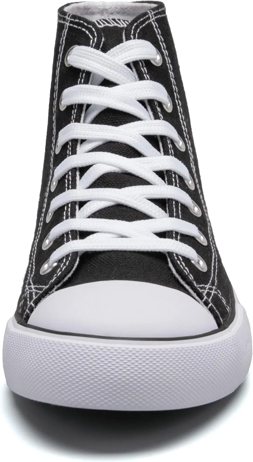 Kid's High Top Sneakers Classic High Tops Canvas Shoes for Girls and Boys, Lace up Tennis Shoes Fashion Canvas Sneakers Casual Shoes for Walking