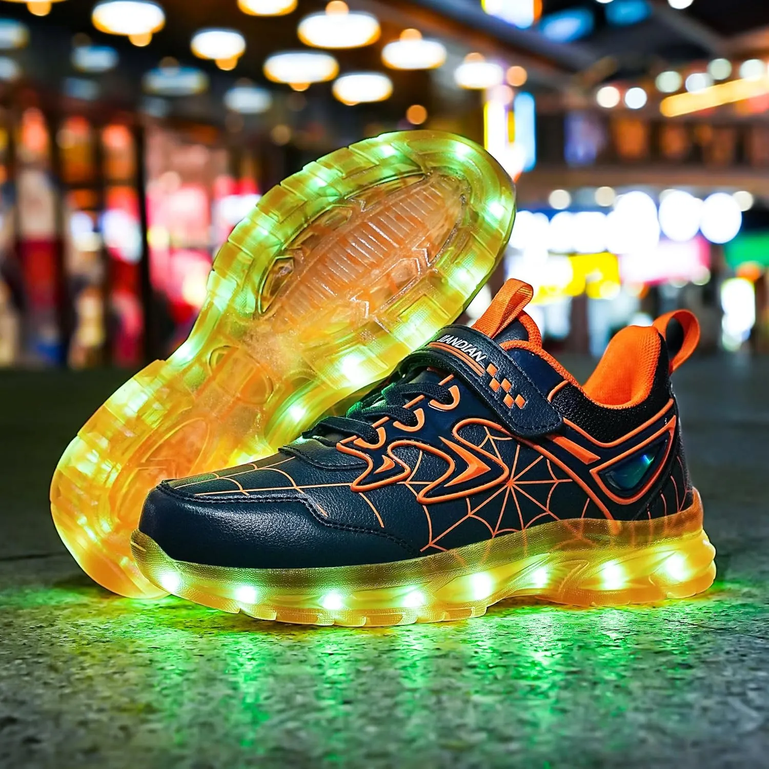 LED Light Up Shoes for Toddler Boys Girls Glow Sneakers with USB Rechargeable Flashing Lights, Non-Slip Sole for Kids Birthday, Christmas & Outdoor Activities