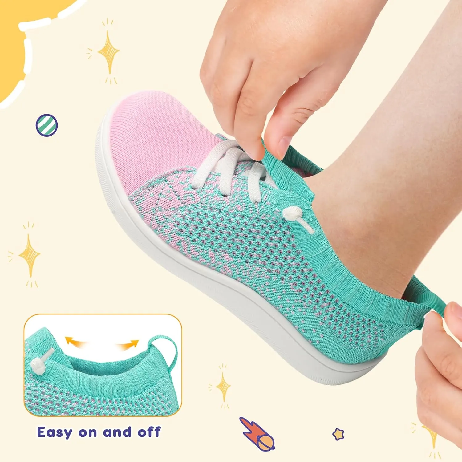 LeIsfIt Toddler Shoes Girls Boys Wide Shoes Kids Zero Drop Minimalist Sneakers Barefoot Slip on Tennis Sneakers