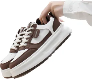 lilaBelle]Ins-Famous Women's Thick-Sole Athletic Sneakers 2025-4.5cm Leg-Lengthening Design, Lightweight Breathable Walking Shoes with Enhanced for Campus/Jogging/Streetwear