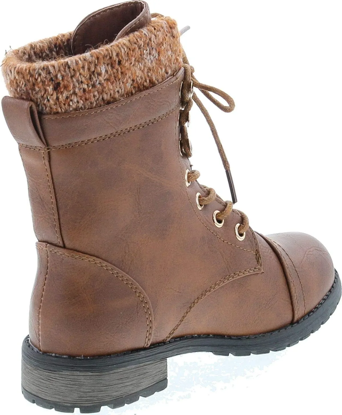 Link Klein-80K Girl's Kid's Cute Faux Leather Two Buckle Zipper Flat Heel Mid Calf Boot Shoes