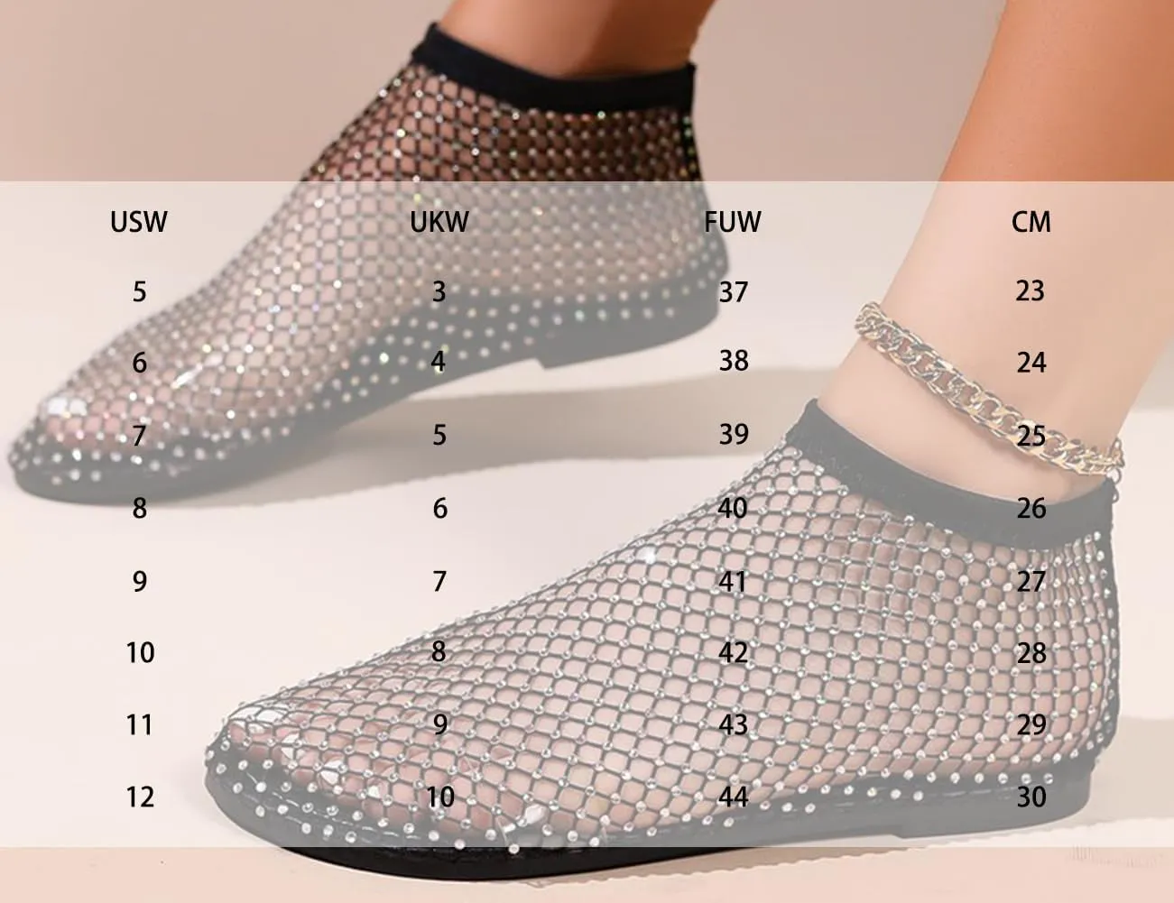 Litex Ultra Comfortable Shiny Gem Mesh Flats, Shiny Gem Mesh Flats, Casual Elasticity Slip On Mesh Flat Shoes for Women