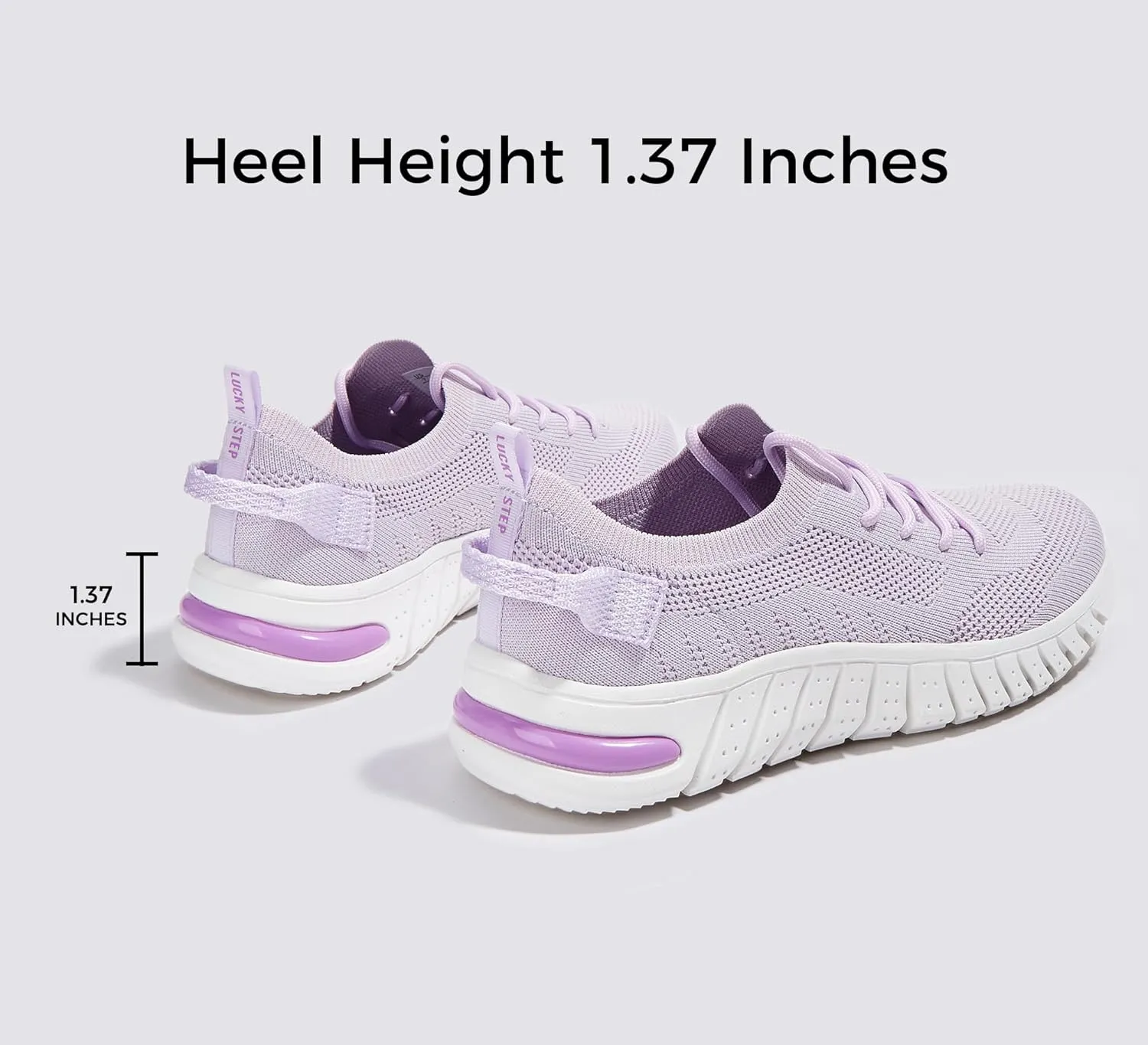 LUCKY STEP Women's Mesh Slip on Sneakers Lightweight Breathable Wide Width Walking Shoes Nursing Casual Gym Workout Tennis Footwear