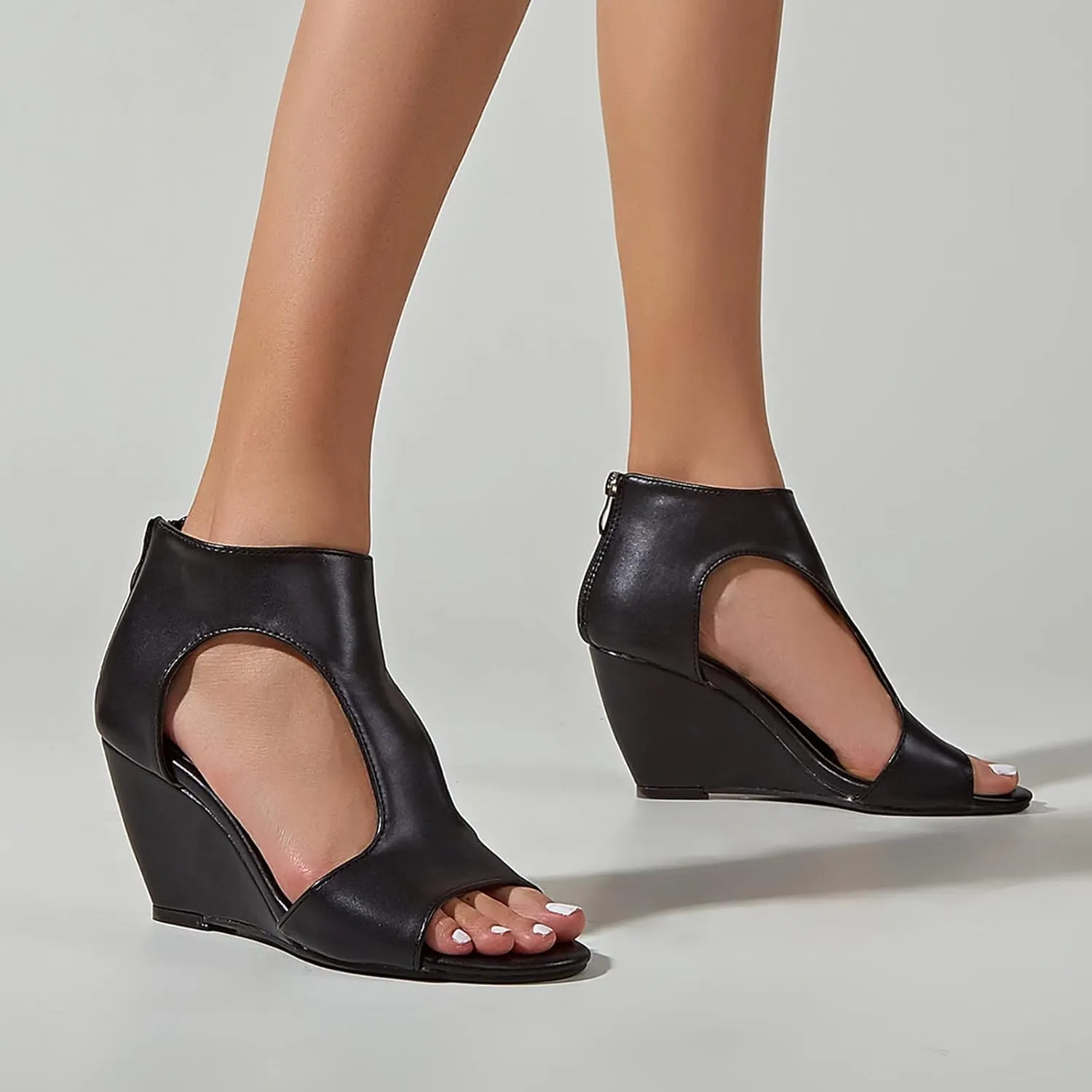 Luxury Customized Luxury Designer Sandals Women and Women Fashion High Heel Sandals Women Heeled Sandals for Women Clear (Black, 8)