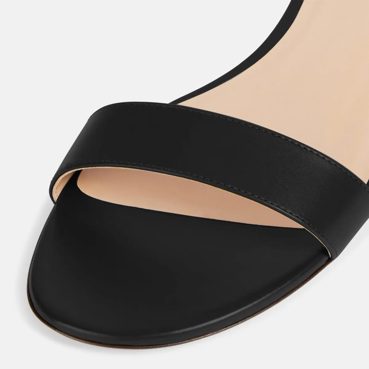 Maiyang Women Single Strap Open Toe Flat Sandals Ankle Strap Back Zipper Comfortable Summer Casual Dress Shoes Size 4-16 US