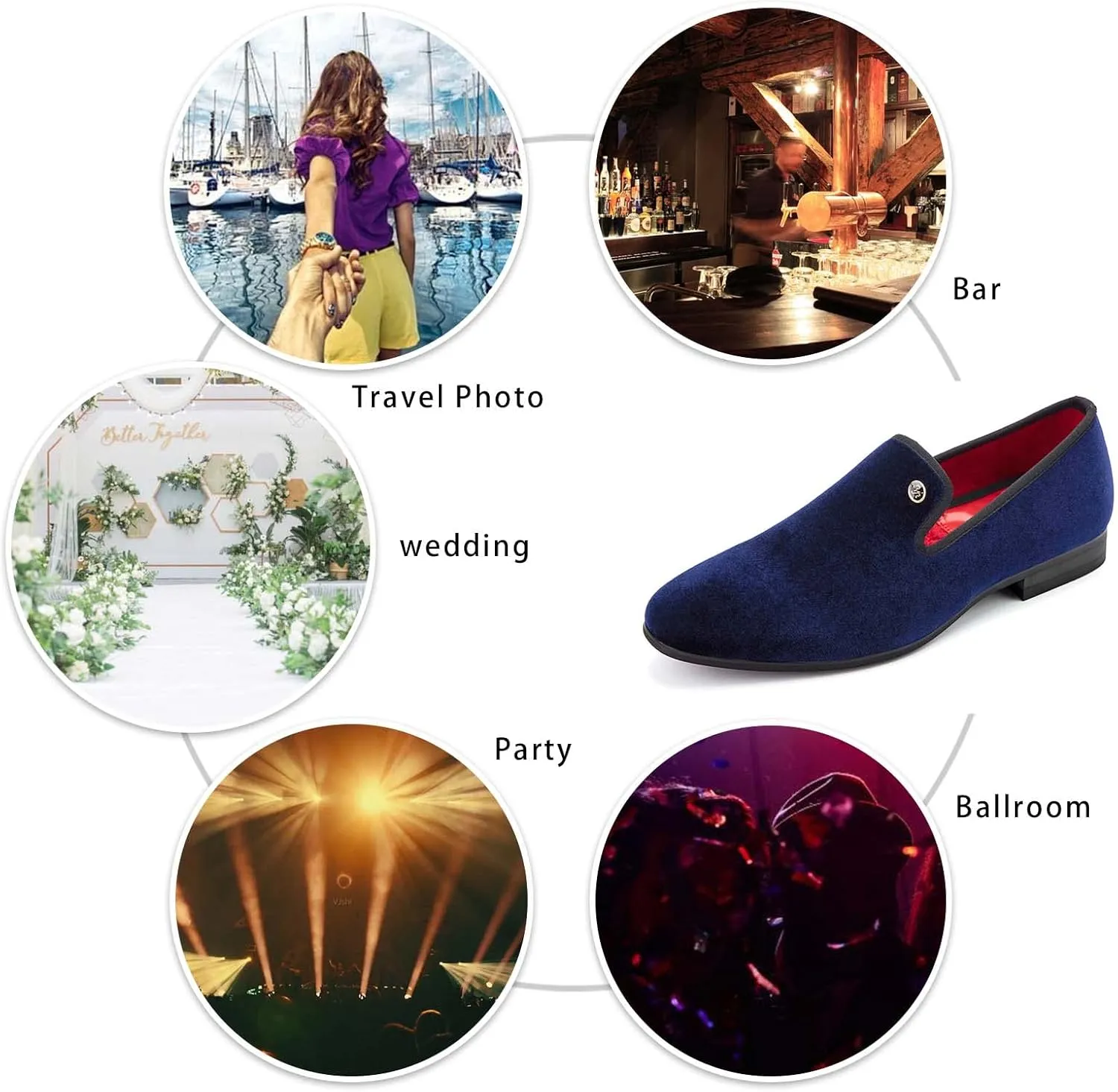Meijiana Mens Loafers Wedding Dress Shoes Slip-On Loafers for Men Tuxedo Suit Shoes