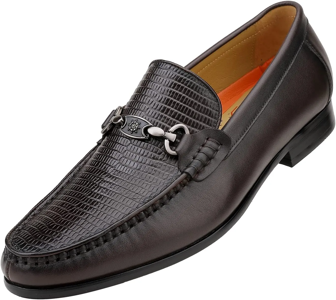Mens Black Dress Shoes Featuring Hand Finishes, Classic Loafers Leather Slip-on Penny Party Wedding Shoes for Men