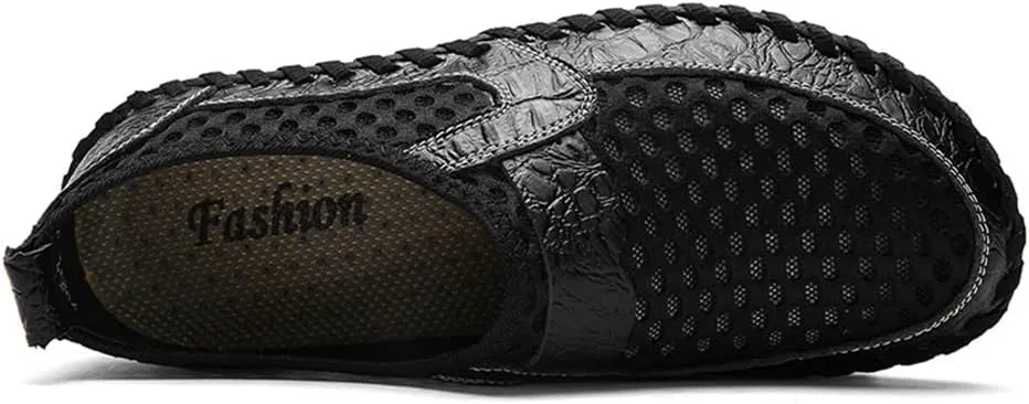 Men's Breathable Casual Mesh Loafers Slip On Walking Shoes Drving Moccasin Loafers for Men
