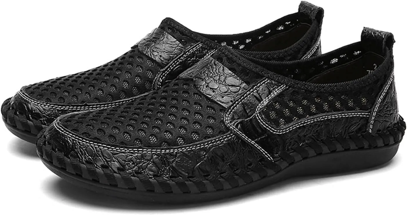 Men's Breathable Casual Mesh Loafers Slip On Walking Shoes Drving Moccasin Loafers for Men