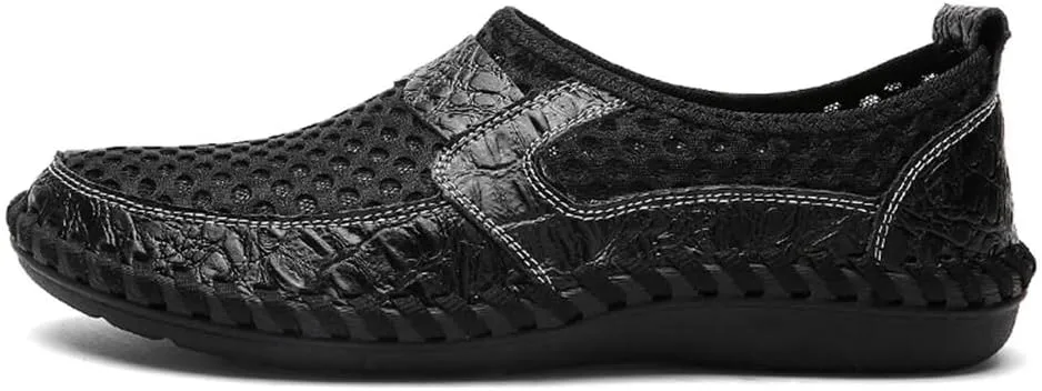 Men's Breathable Casual Mesh Loafers Slip On Walking Shoes Drving Moccasin Loafers for Men