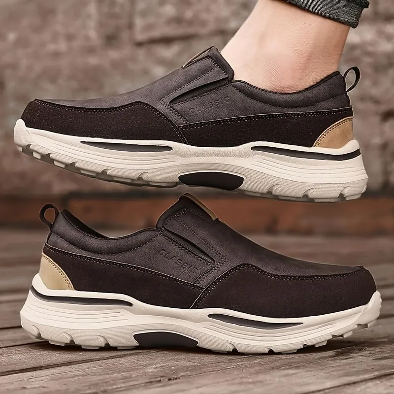 Men's Breathable Loafers - Lightweight Walking Shoes with EVA Sole, Netted Lining & Round Toe Design for All Season, Casual Comfortable Sneakers for Men