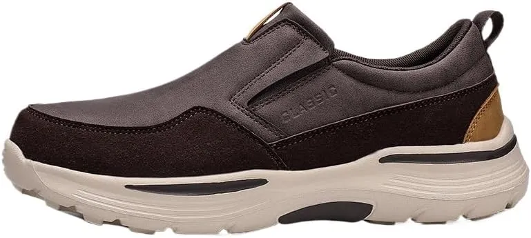 Men's Breathable Loafers - Lightweight Walking Shoes with EVA Sole, Netted Lining & Round Toe Design for All Season, Casual Comfortable Sneakers for Men
