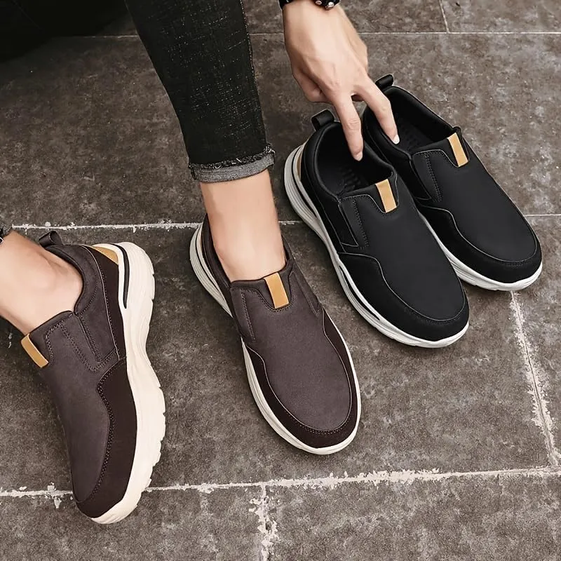 Men's Breathable Loafers - Lightweight Walking Shoes with EVA Sole, Netted Lining & Round Toe Design for All Season, Casual Comfortable Sneakers for Men