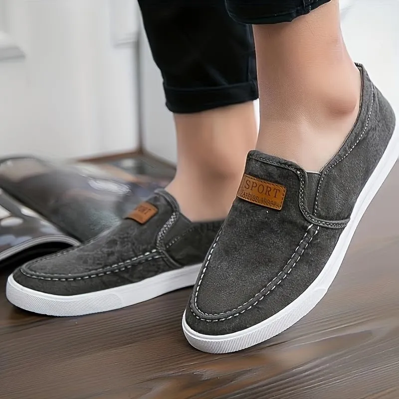 Men's Casual Loafers, Comfy Slip-on Shoes with Rubber Sole for Walking Driving