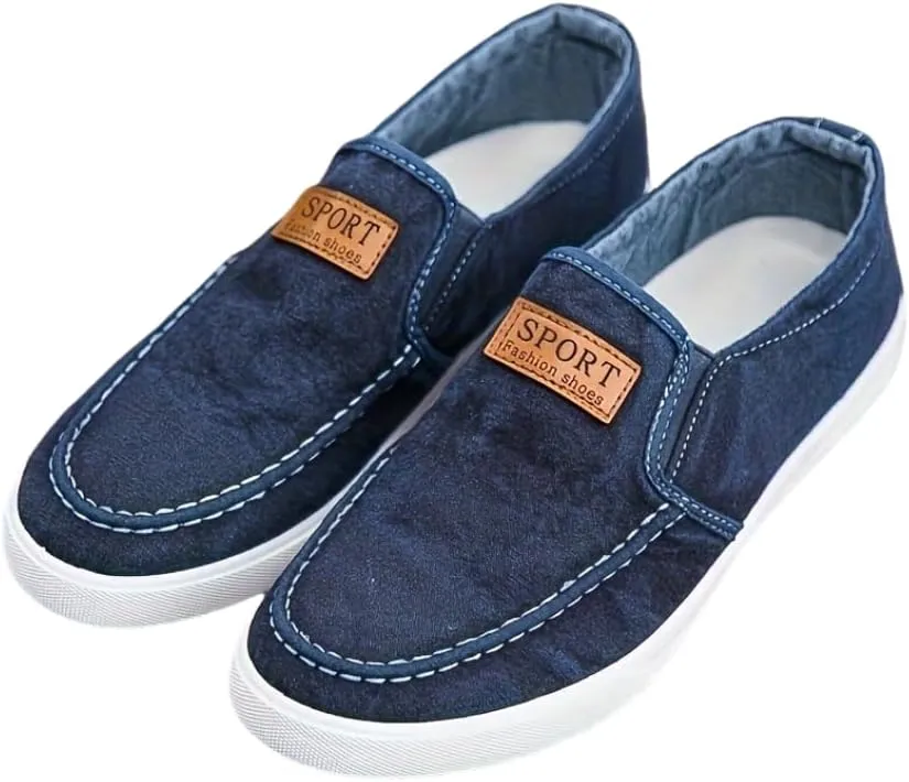 Men's Casual Loafers, Comfy Slip-on Shoes with Rubber Sole for Walking Driving