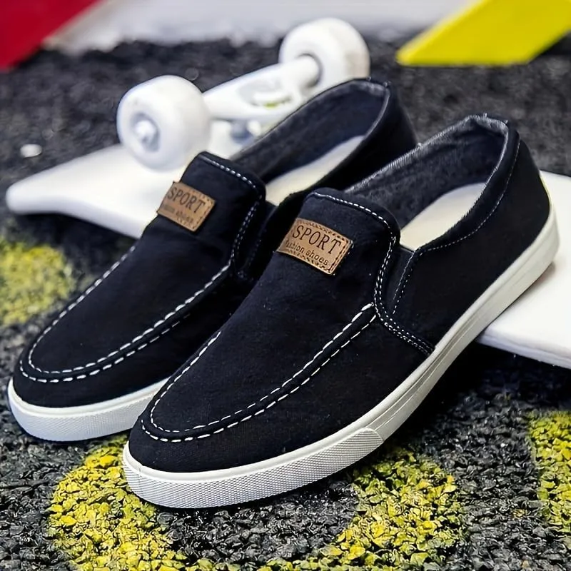 Men's Casual Loafers, Comfy Slip-on Shoes with Rubber Sole for Walking Driving