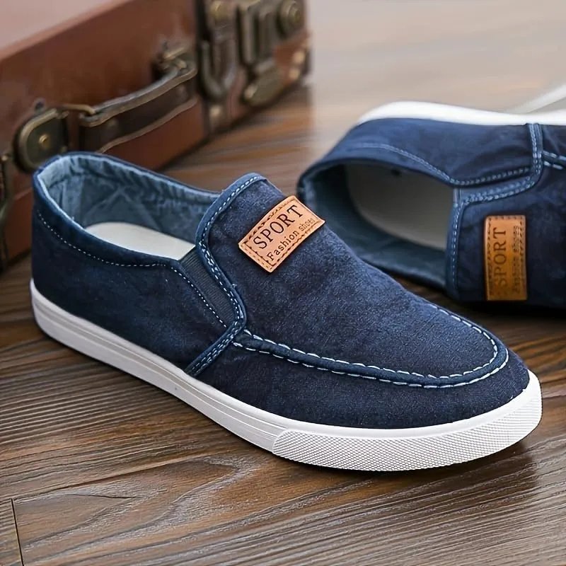 Men's Casual Loafers, Comfy Slip-on Shoes with Rubber Sole for Walking Driving