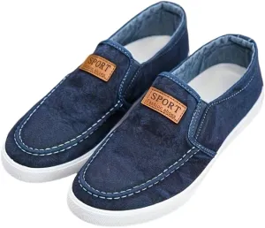 Men's Casual Loafers, Comfy Slip-on Shoes with Rubber Sole for Walking Driving