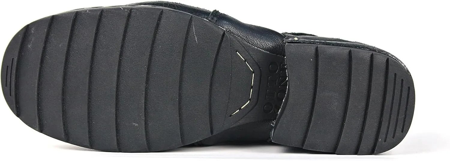 Men's Grippy Black Iron Piece Toe-tipped Design Chukka Boots Lace-up Motorcycle Casual Leather Dress Ankle Boot for Men Fashion 6015-3-A-R