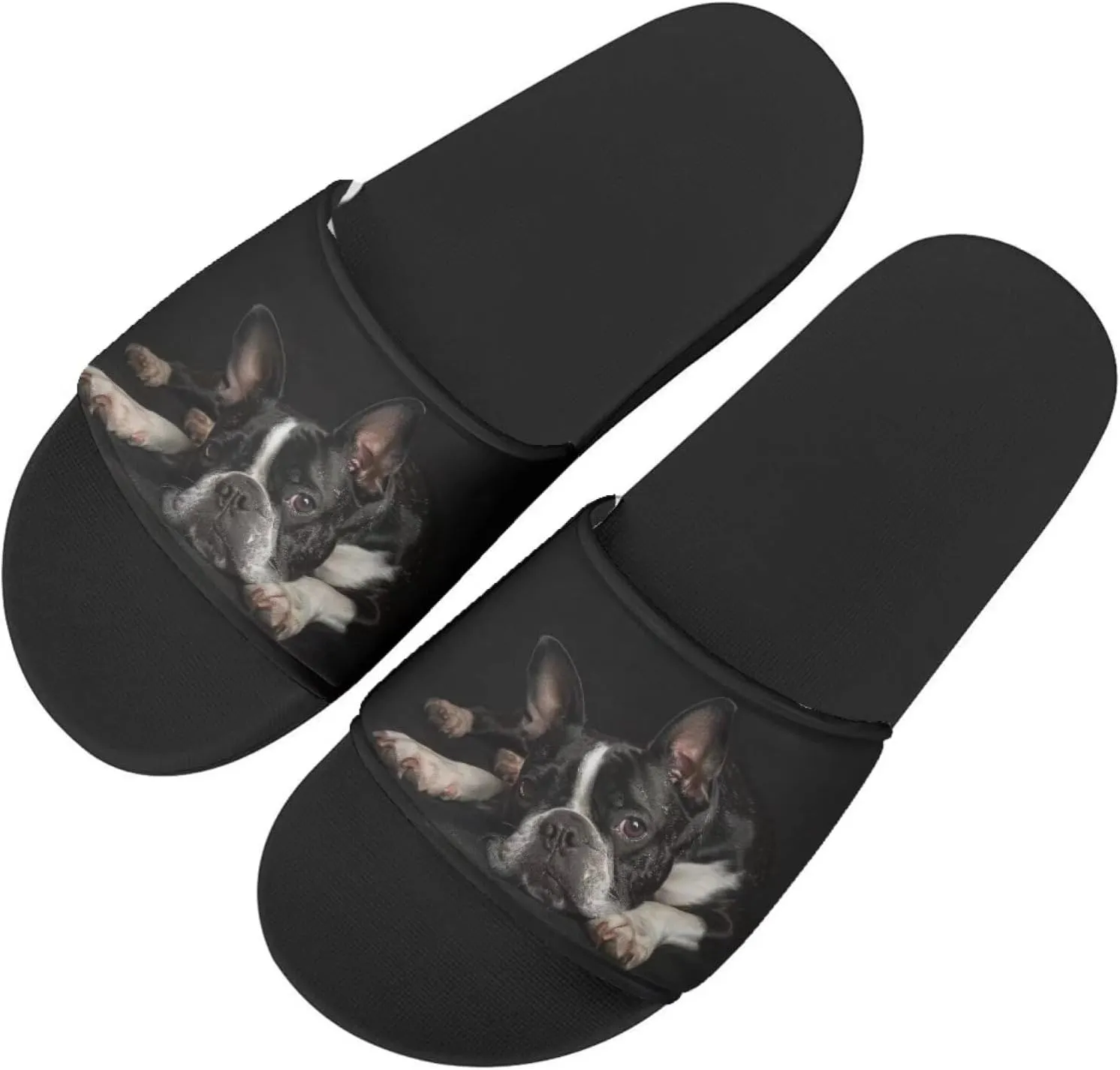 Mens Slide Sandals Fashion Womens Flat Sandals Single Band Slides Shower Shoes for Summer Beach