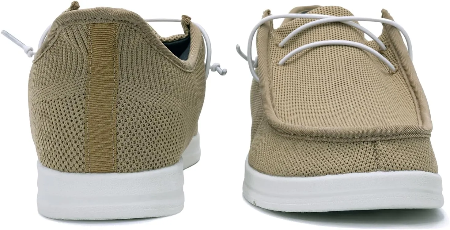 Men's Slip On Casual Shoes Arch Support Waking Loafers Non Slip Fashion Canvas Driving Boat Shoes Size 8-13