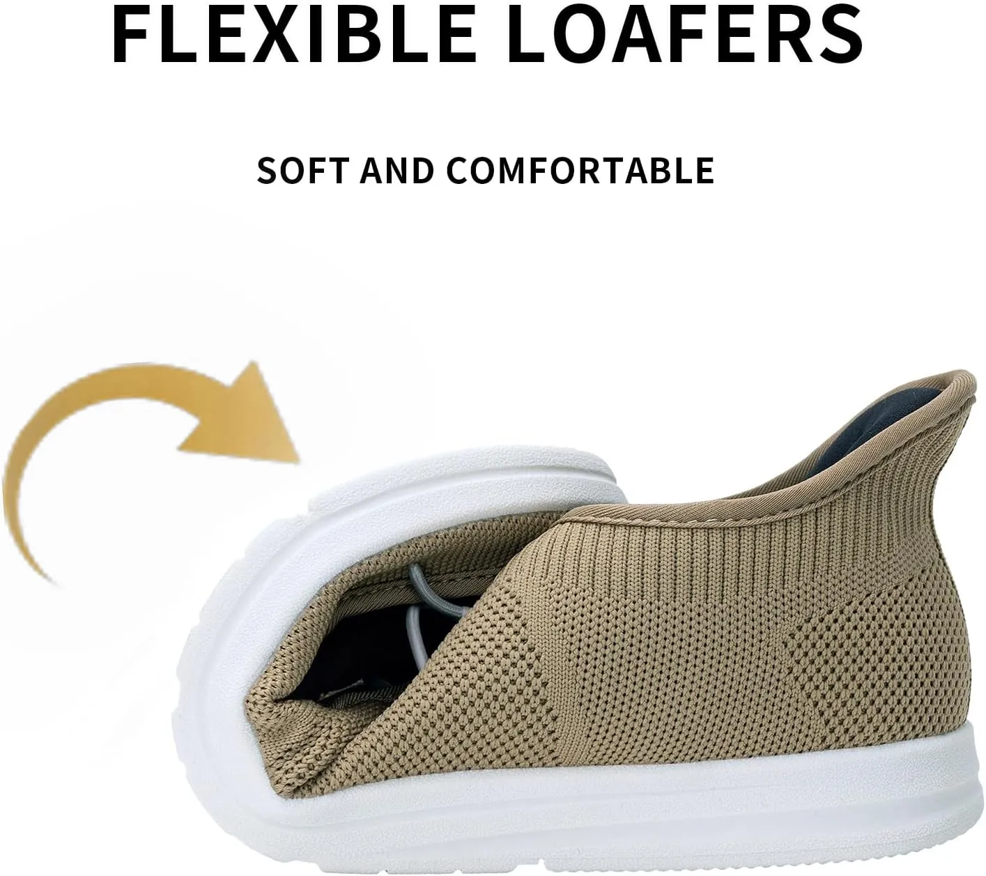 Men's Slip On Casual Shoes Arch Support Waking Loafers Non Slip Fashion Canvas Driving Boat Shoes Size 8-13
