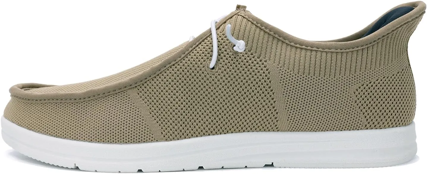 Men's Slip On Casual Shoes Arch Support Waking Loafers Non Slip Fashion Canvas Driving Boat Shoes Size 8-13